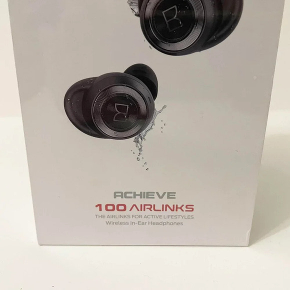 Monster Achieve  100 Airlinks Headphones Bluetooth USB-C Water Resist Sealed - Picture 2 of 13
